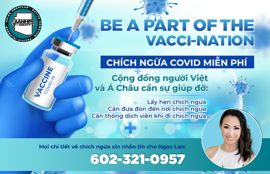 COVID Vaccination infographic in Vietnamese