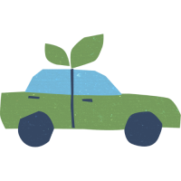 eco transportation sticker